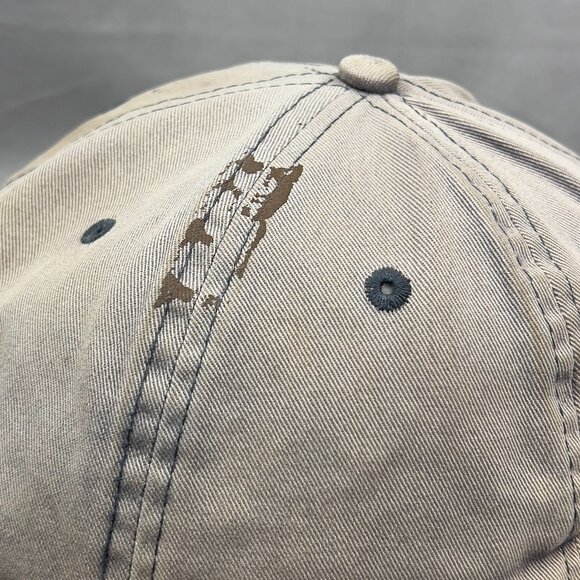 Archaeological Conservancy Strapback Cap Hat Gray Outdoor Distressed Logo Mens - Picture 9 of 14